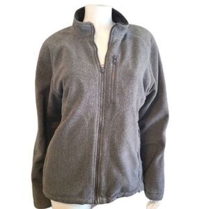 Eddie Bauer Gray Zip Up Windcutter Jacket Med